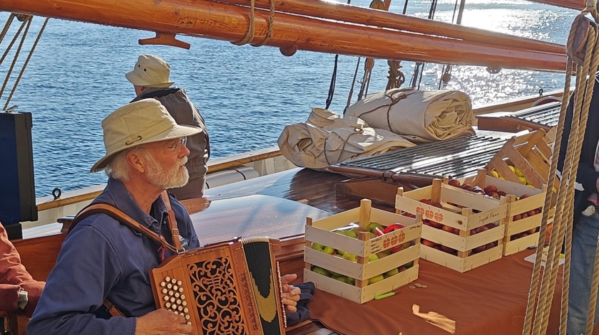 Æbleræs på havnen i Svendborg