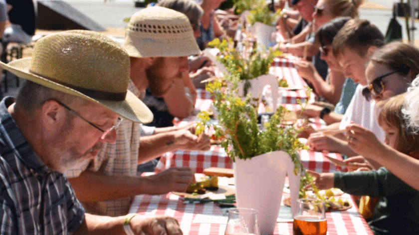 Tangfrokost på kajen